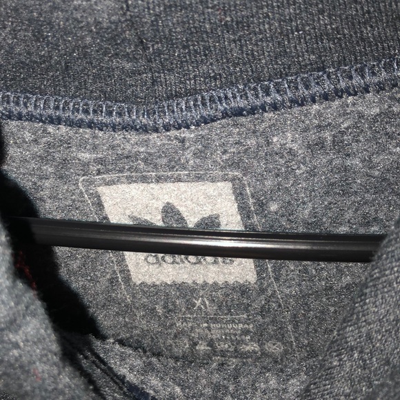 Blueish-Grey Adidas Hoodie - Picture 3 of 3